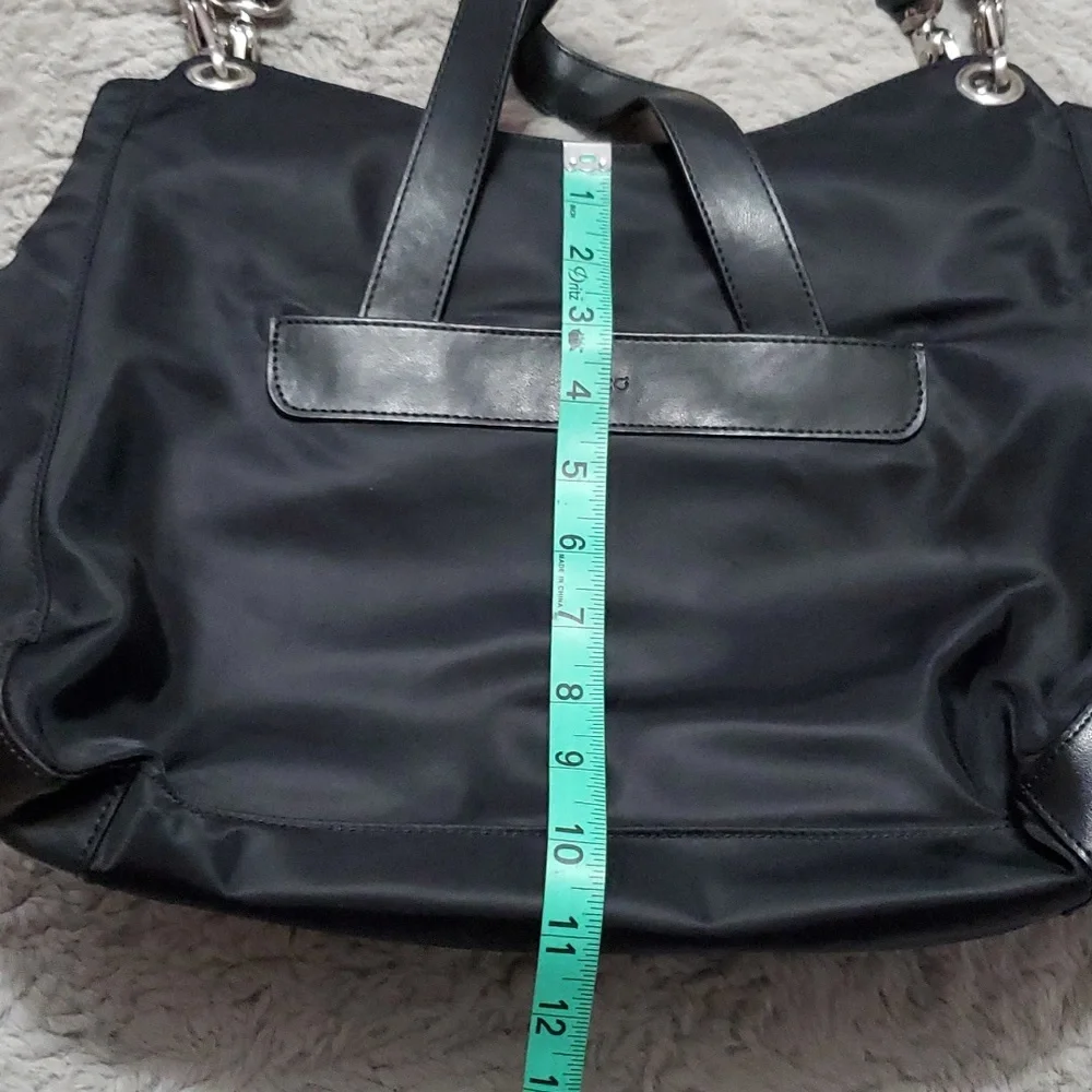 Ecco black nylon material shoulder bag